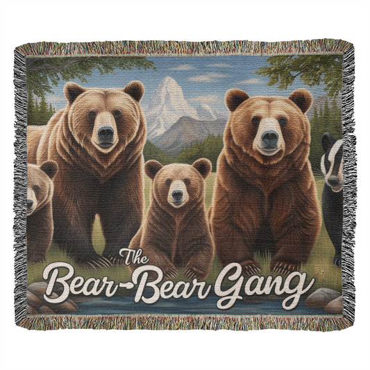 The Bear Bear Gang - Woven Blanket