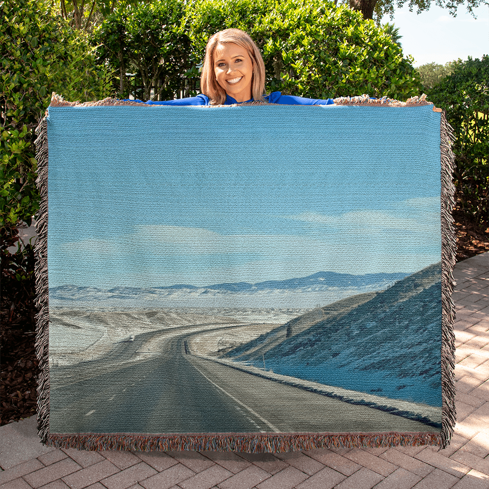 Snowy Mountains High - Woven Blanket