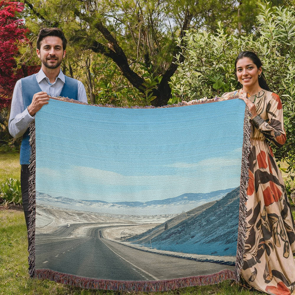 Snowy Mountains High - Woven Blanket